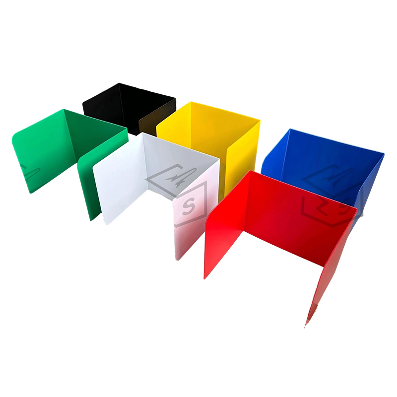 Divisori per scrivania in plastica ondulata per aula