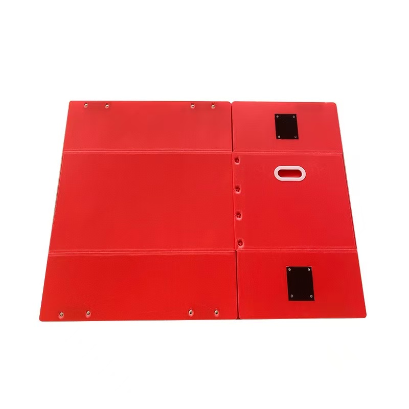 Scatola pieghevole in plastica ondulata PP con patta in velcro