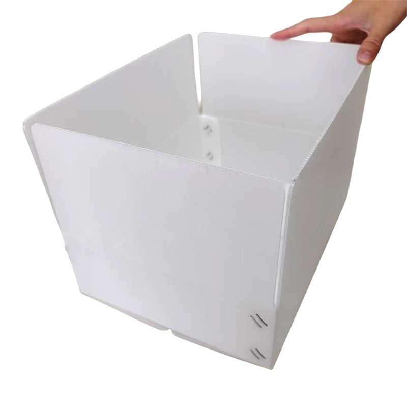 Piccola scatola rettangolare impilabile in plastica ondulata in PP
