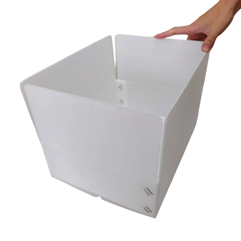 Piccola scatola rettangolare impilabile in plastica ondulata in PP