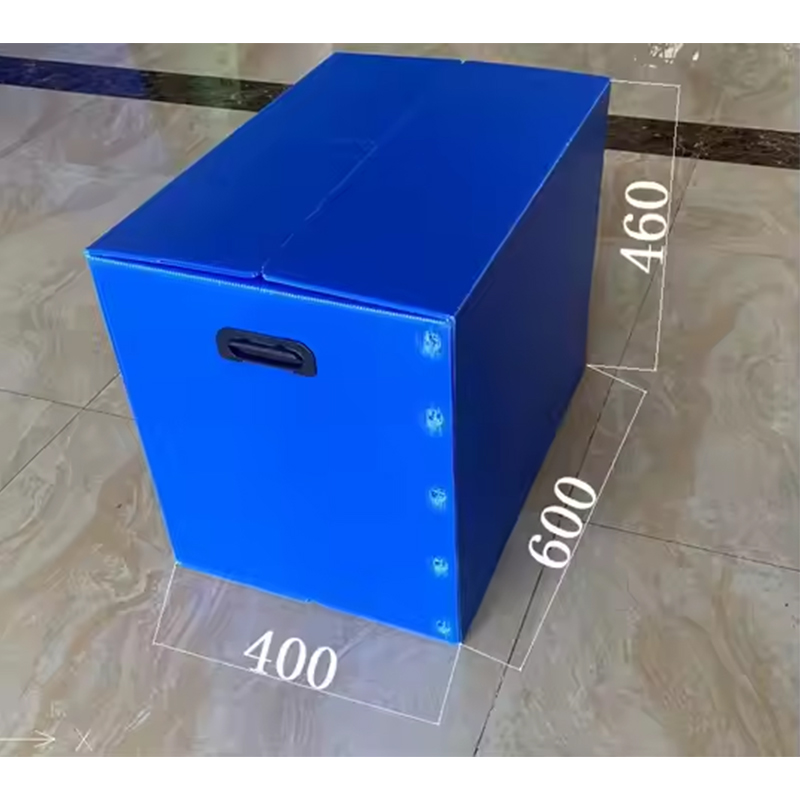 Scatola portaoggetti in plastica ondulata PP con chiusura in velcro con foro per la mano