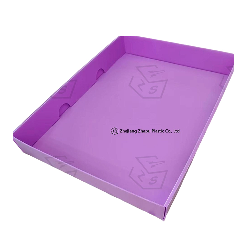 Scatola con coperchio superiore inferiore in plastica ondulata PP antistatica