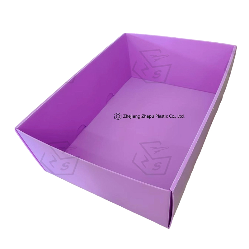 Scatola con coperchio superiore inferiore in plastica ondulata PP antistatica