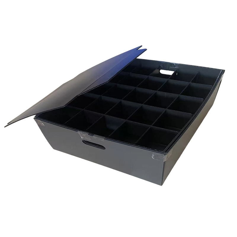 Scatola di smistamento hardware per pannelli cavi Coroplast in PP divisa