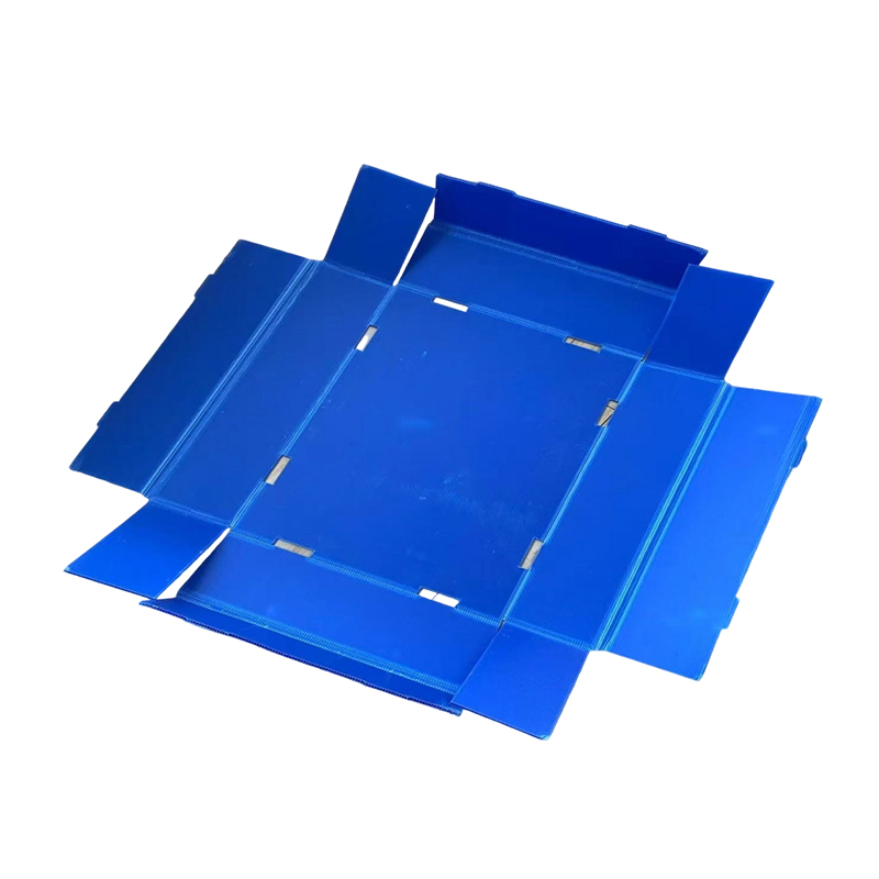 Scatola con coperchio superiore e inferiore pieghevole in plastica ondulata resistente alla polvere