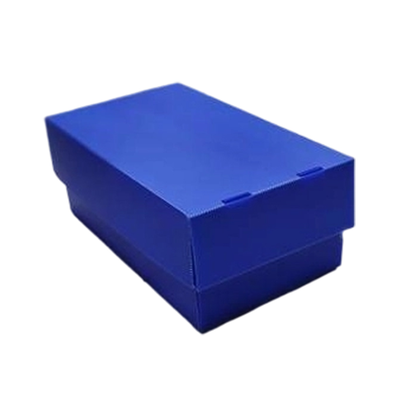 Scatola con coperchio superiore e inferiore pieghevole in plastica ondulata resistente alla polvere