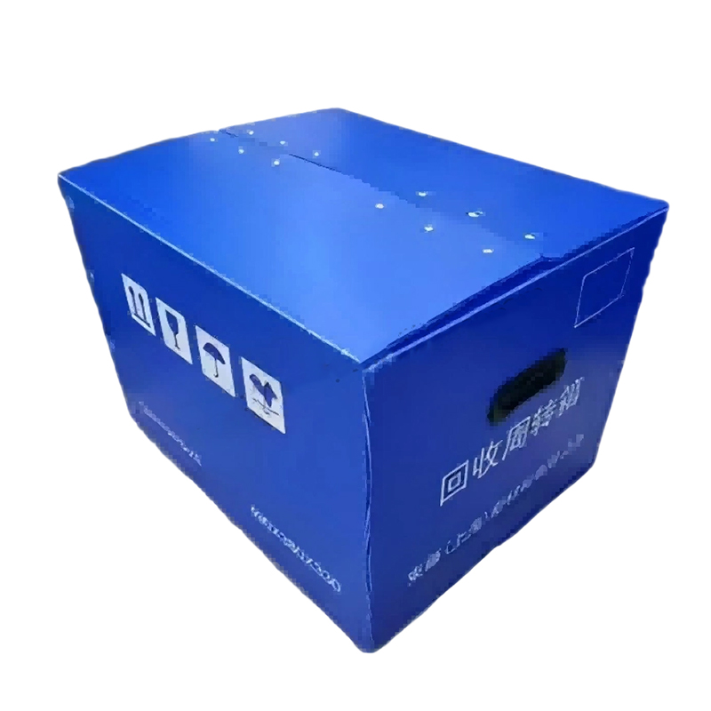 Scatola per traslochi in plastica ondulata PP con foro manuale portatile con coperchio in velcro