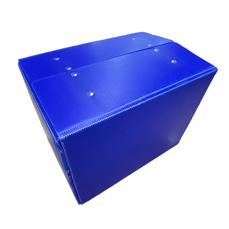 Scatola per traslochi in plastica ondulata PP con foro manuale portatile con coperchio in velcro