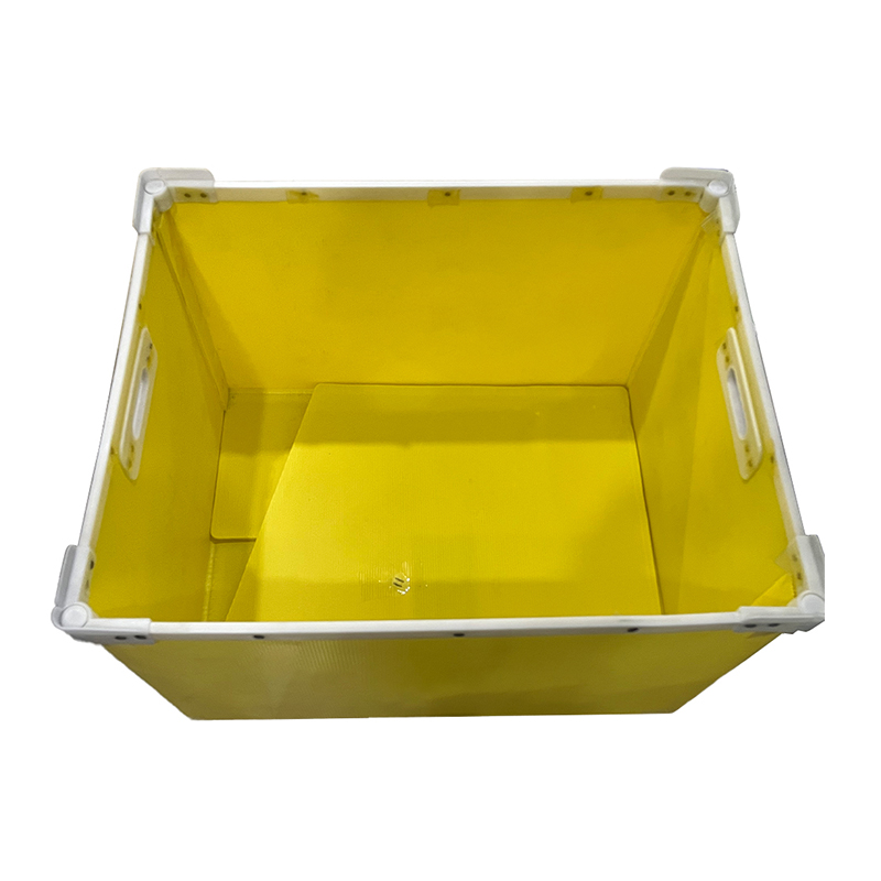 Tote Box in plastica ondulata con cornice rinforzata