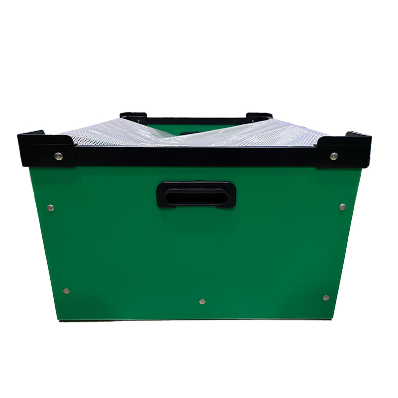 Tote Box inseribile in plastica ondulata con bordo rinforzato