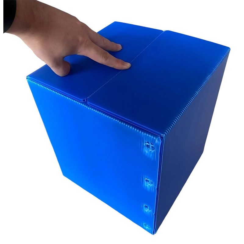 Contenitore quadrato impilabile in plastica ondulata PP