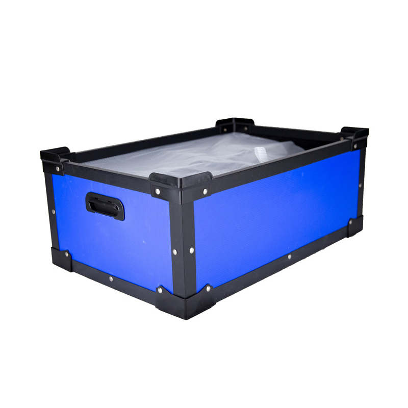 Tote Box in plastica ondulata impermeabile con foro per la mano
