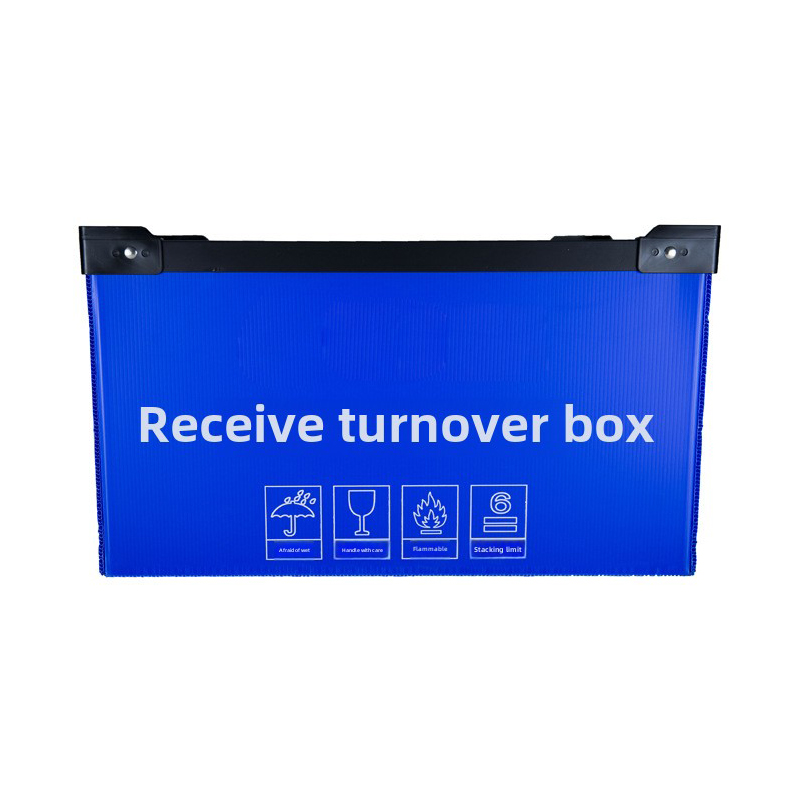 Tote Box in plastica ondulata impermeabile con foro per la mano