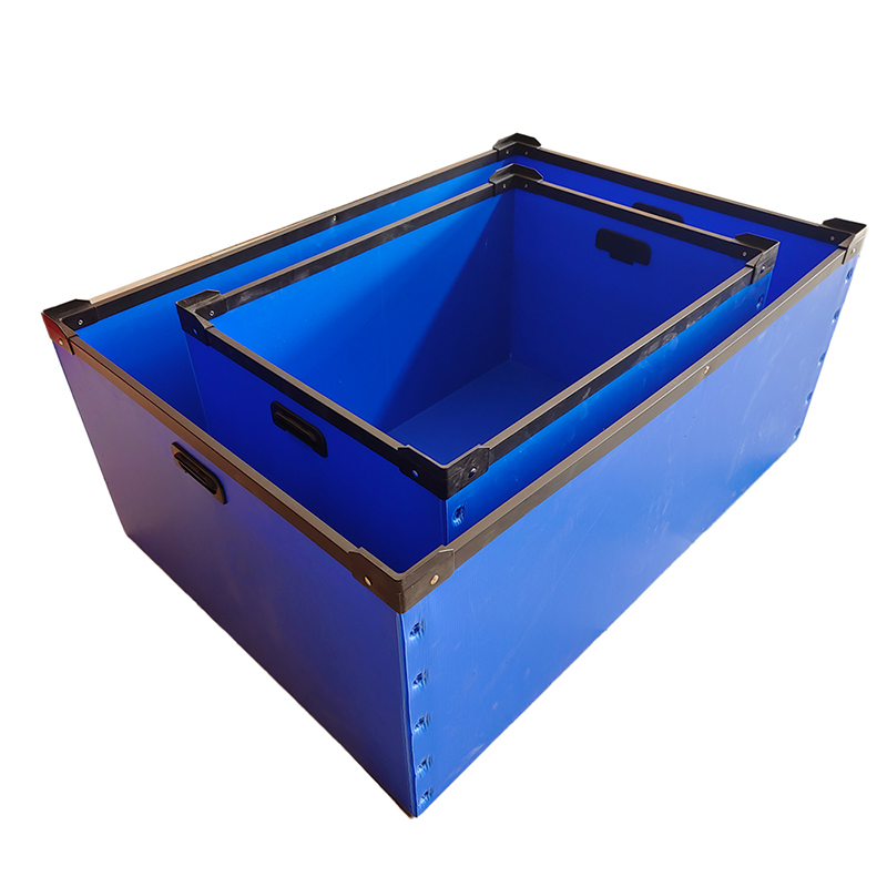 Tote Box in plastica ondulata impermeabile con foro per la mano