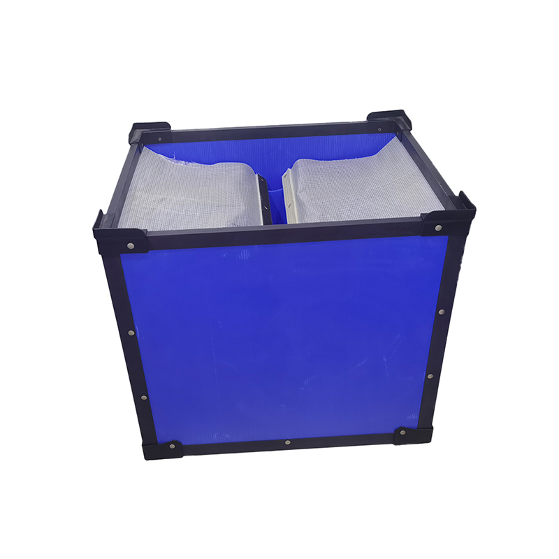 Tote Box in plastica ondulata impermeabile con foro per la mano