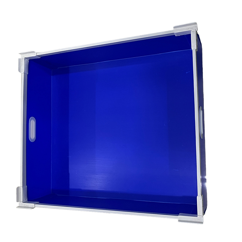 Tote Box in plastica ondulata impermeabile con foro per la mano