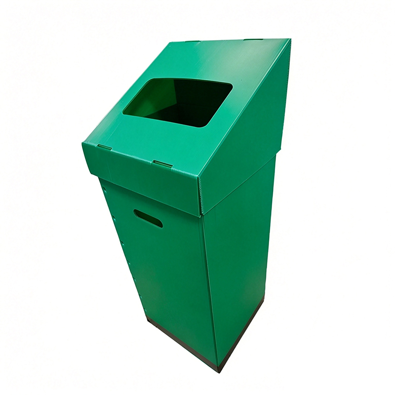 Pattumiera pieghevole per riciclaggio di plastica ondulata in PP